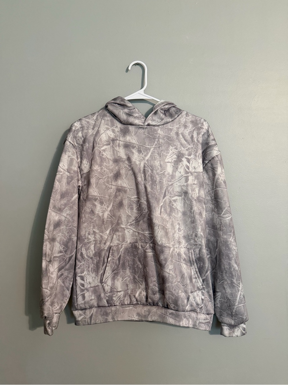 SHEIN Light Gray Camo Hoodie